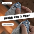 thumbnail image 5 of CIVIVI Pentad Pocket Knife Folding Knife with 3.48" Damascus Blade Blue and White Vortex Micarta Handle C24068-DS1, 5 of 6