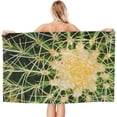 thumbnail image 2 of Yibo Cactus Theme Pattern Bath Towel Quick Dry Pool Towel Ultra Absorbent Towel Lightweight for Bathroom Outdoor Swimming, 2 of 9