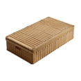 thumbnail image 4 of Caja de almacenamiento de ratán BLESIY organizador de ropa juguetes debajo de la cama 70 cm x 40 cm x 16 cm, 4 of 8