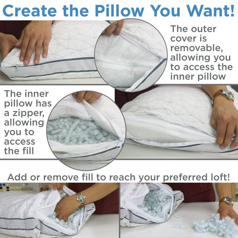 Coop Home Goods 13”x19” Toddler Adjustable Memory Foam Bed Pillow