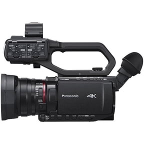 Restored Panasonic AG-CX20 Professional Compact 4K 60p Camcorder with 24x Optical Zoom, Dual XLR Inputs, 3G-SDI and IP Connectivity, Black, International model (Refurbished)