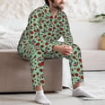 thumbnail image 7 of Sikiie Ladybugs 3 Mens Pajama Set, Soft Warm Long Sleeve Sleepwear, Cozy Button-Down Pjs for Men-Large, 7 of 7