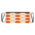 thumbnail image 7 of Yayeee Waist Apron with Pockets for Cooking Waterproof Half Server Aprons, Orange Geometric Circles, 7 of 7