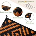 thumbnail image 4 of Outdoor Rug Outdoor Plastic Straw Rug for Patio Reversible Out Door Carpet for Camping Deck Rv x Area Carpet Balcony Porch Backyard and, 4 of 7