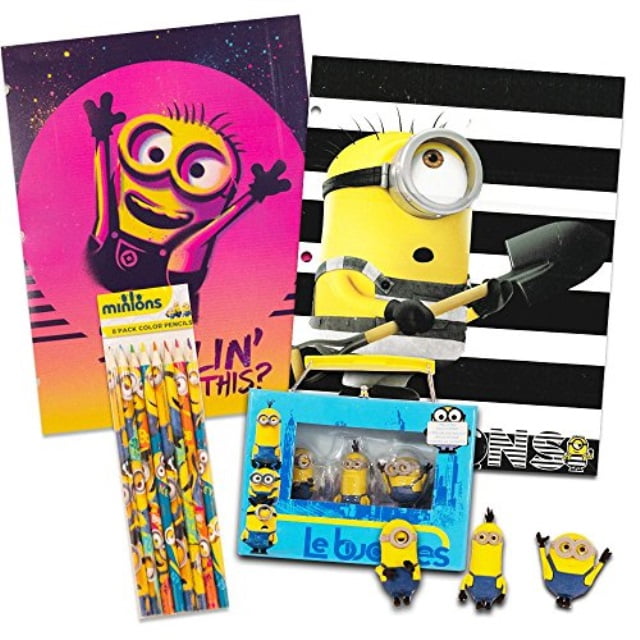 Flat Pencil Case Despicable Me // MINIONS Ballpens 3 pk School // Stationery