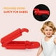 thumbnail image 5 of Clip para cinturón - Rojo (2 piezas), Clip para cinturón de seguridad de automóvil, Clips para cinturón de automóvil, Hebilla de clip de ajuste de cinturón de seguridad para niños para cinturón de seg, 5 of 5