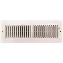 TruAire 102M 14X04 14 in. x 4 in. 2-Way Steel Wall/Ceiling Register , White