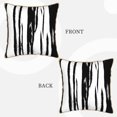 thumbnail image 3 of YFYANG Square Velvet Decorative Throw Pillow, 20"x20" Black Vintage Texture Pattern Sofa Bed Cushion Pillows, 3 of 7
