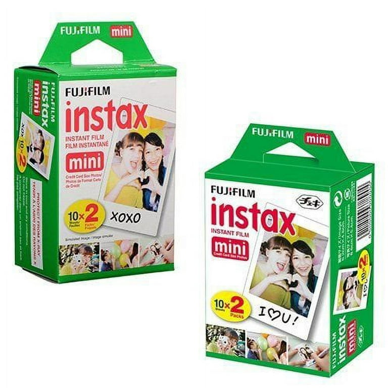 Fujifilm Instax Mini Instant Film, 2 x 10 Shoots x 2Pack (Total 40