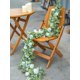 thumbnail image 3 of Guirnalda artificial de eucalipto con 10 rosas blancas de 6 pies, 3 of 7