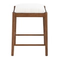 thumbnail image 6 of Furniture of America Forma Solid Wood 4-Piece Sofa Table with Stools in Walnut, 6 of 10