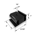 thumbnail image 4 of Gordon Glass® Frameless Sliding Shower Door Bottom Guide for 1/4"and 5/16" Glass, 4 of 4