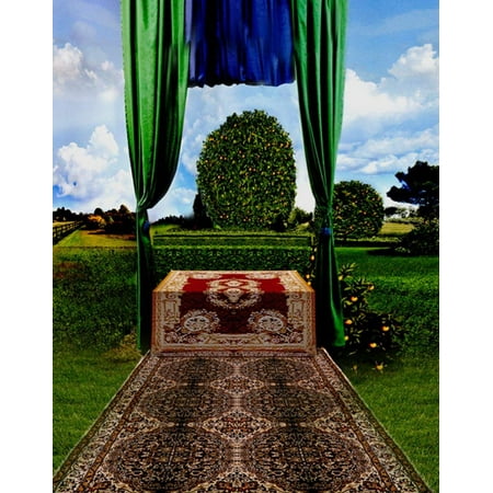 Image of ABPHOTO Polyester 5x7ft Tree Grass Carpet Photography Backdrops Photo Props Studio Background