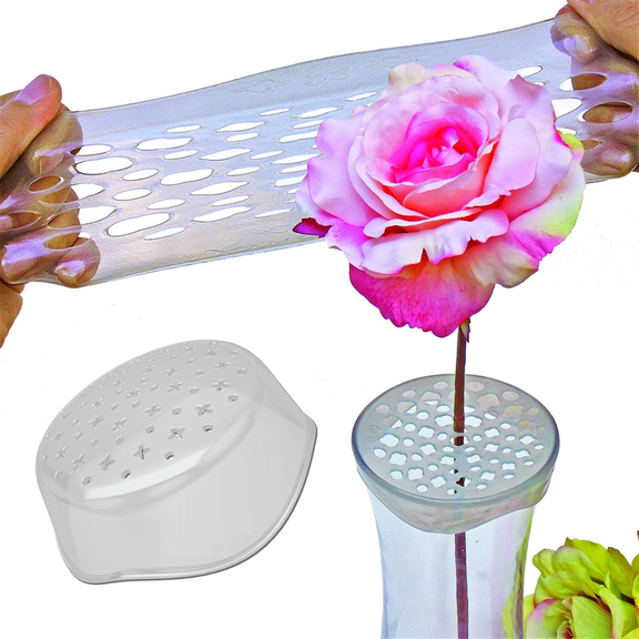 Flower Arranger & Craft Organizer - 3 Pack - Flower Arranging Cap, Flower Frog Grid