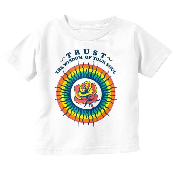 Hippie Trust The Wisdom Of Your Soul Toddler Boy Girl T Shirt Infant Toddler Brisco Brands 6M