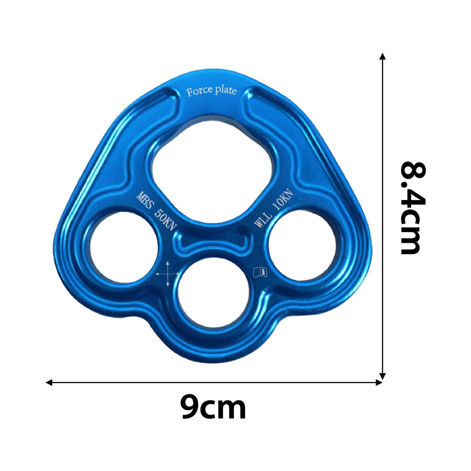 Outdoor 4 Holes Paw Rigging Plate Rope Access Climbing Anchor Durable Sturdy Rigging System Multipurpose Climbing