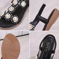 thumbnail image 2 of LEEy-World Chaussures pour Femmes Sandales Plates à Bride Cheville et Bout Ouvert, 2 of 5