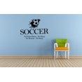 thumbnail image 2 of No Bruises No Story Quote Soccer Player Athlete Athletes Quotes Wall Sticker for Nursery Bedroom Children Kids World Cup Sport Fans Rooms Home Art Murals Decal Decor Vinyl Decoration Size (32x40 inch), 2 of 3