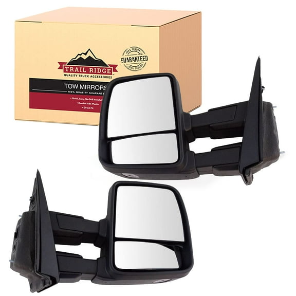 Trail Ridge Tow Mirror Power Fold Heat Signal Spotlight Memory Txt Pair for F150 TR00387