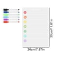 thumbnail image 3 of SIfdSeng Get it Fast Acrylic Weekly Agenda Whiteboard Writing Board Transparent Hanging Refrigerator Planning Board 5Ml, 3 of 7