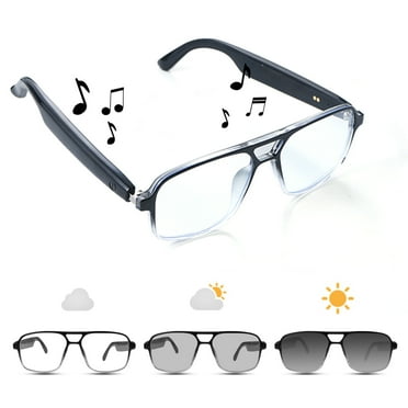 AI Smart Bluetooth Glasses Wearable Audio Sunglasses with Sound Mic&Speakers