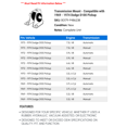 thumbnail image 2 of Transmission Mount - Compatible with 1969 - 1974 Dodge D100 Pickup 1970 1971 1972 1973, 2 of 2