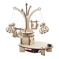 thumbnail image 2 of Silla Giratoria de Madera, Juguete de Aprendizaje, Juguete Artesanal de Madera, Rompecabezas 3D, Experimento de Física, Manualidades, Carrusel, Silla, Baoblaze sillas de carrusel, 2 of 8