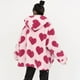 thumbnail image 3 of Chaqueta de lana de cordero estampada para parejas (para hombres y mujeres), chaqueta holgada de algodón con capucha, 3 of 5