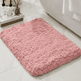 thumbnail image 7 of Wozola Sakura Pink Bathroom Rugs Mat, Soft Absorbent Microfiber Bath Rugs, Non Slip, Machine Washable Bath Mats for Bathroom Floor, Tub and Shower, Home Decor Accessories, 24" × 47", 7 of 7