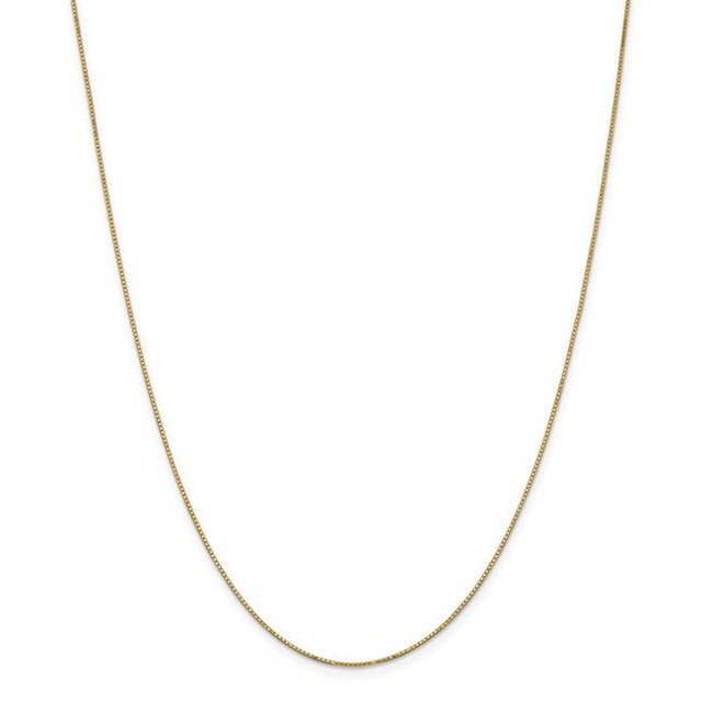 Chaîne en Or Jaune 14K 0,9 mm x 18 Po avec Anneau à Ressort