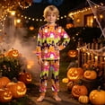 thumbnail image 4 of Leey-World Halloween Pajamas Kids Boys Soft Pajamas Kid Boys/Girls Clothes long sleeve 2pc Tee/Pants Pjs Set Toddler Fluff Sleepwear Outfits, 4 of 9