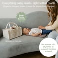 thumbnail image 2 of Parker Baby Co. Felt Diaper Caddy - Large Nursery Organizer with Removable Dividers, 2 of 7