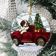 thumbnail image 2 of Red Truck Car with Dog Christmas Ornaments, Red Truck Car with Dog Ornament, Red Truck Car with Dog Christmas Décor, Red Truck Car with Dog Xmas Decorations xz4dte, 2 of 5