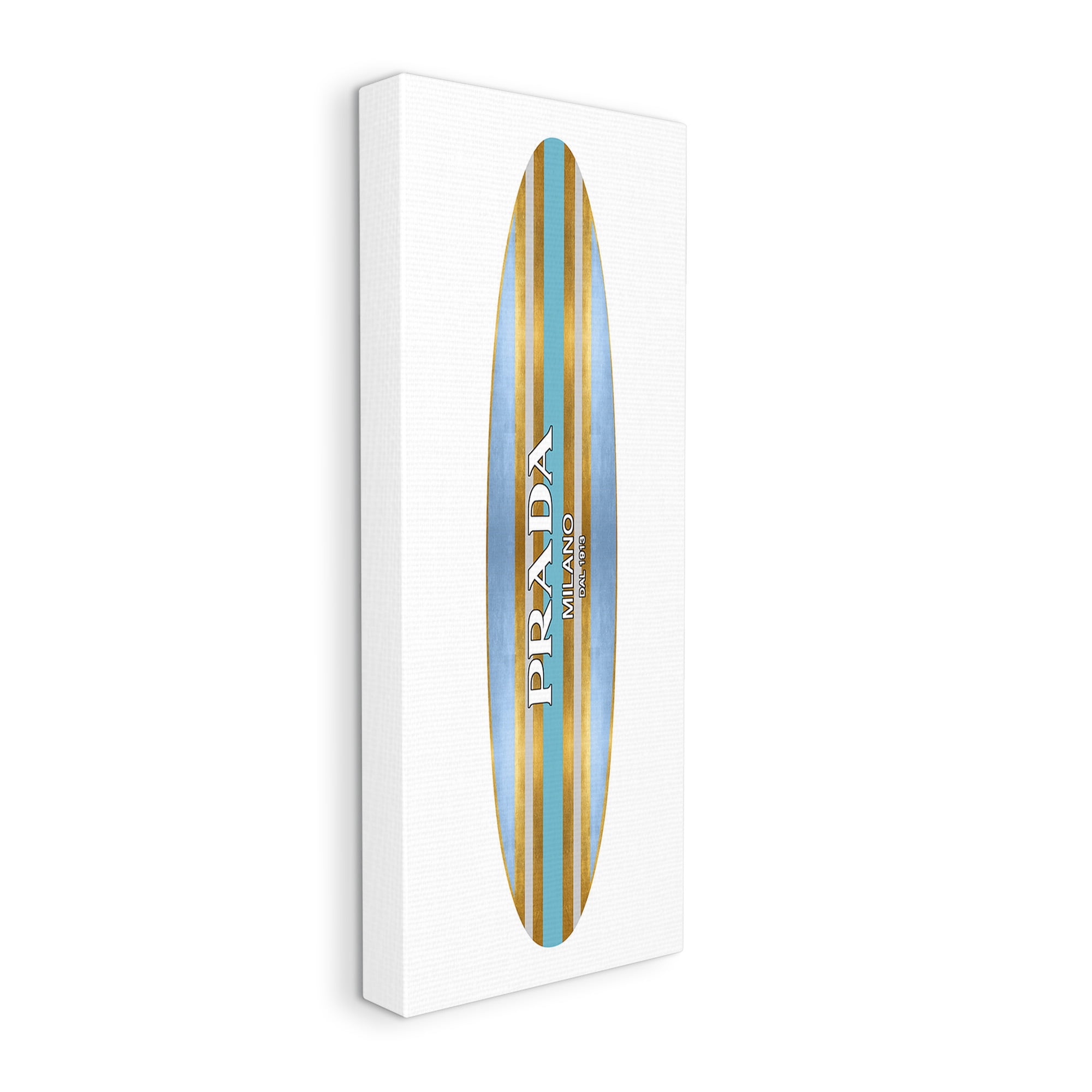 Stupell Industries Fashion Glam Surfboard Nature Painting Gallery Wrapped Canvas Art Print Wall Art, 17 x 40