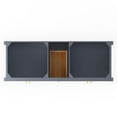 thumbnail image 4 of Modern 60 Alicia Gray Wood Vanity Base with Gold Handles, 4 of 4