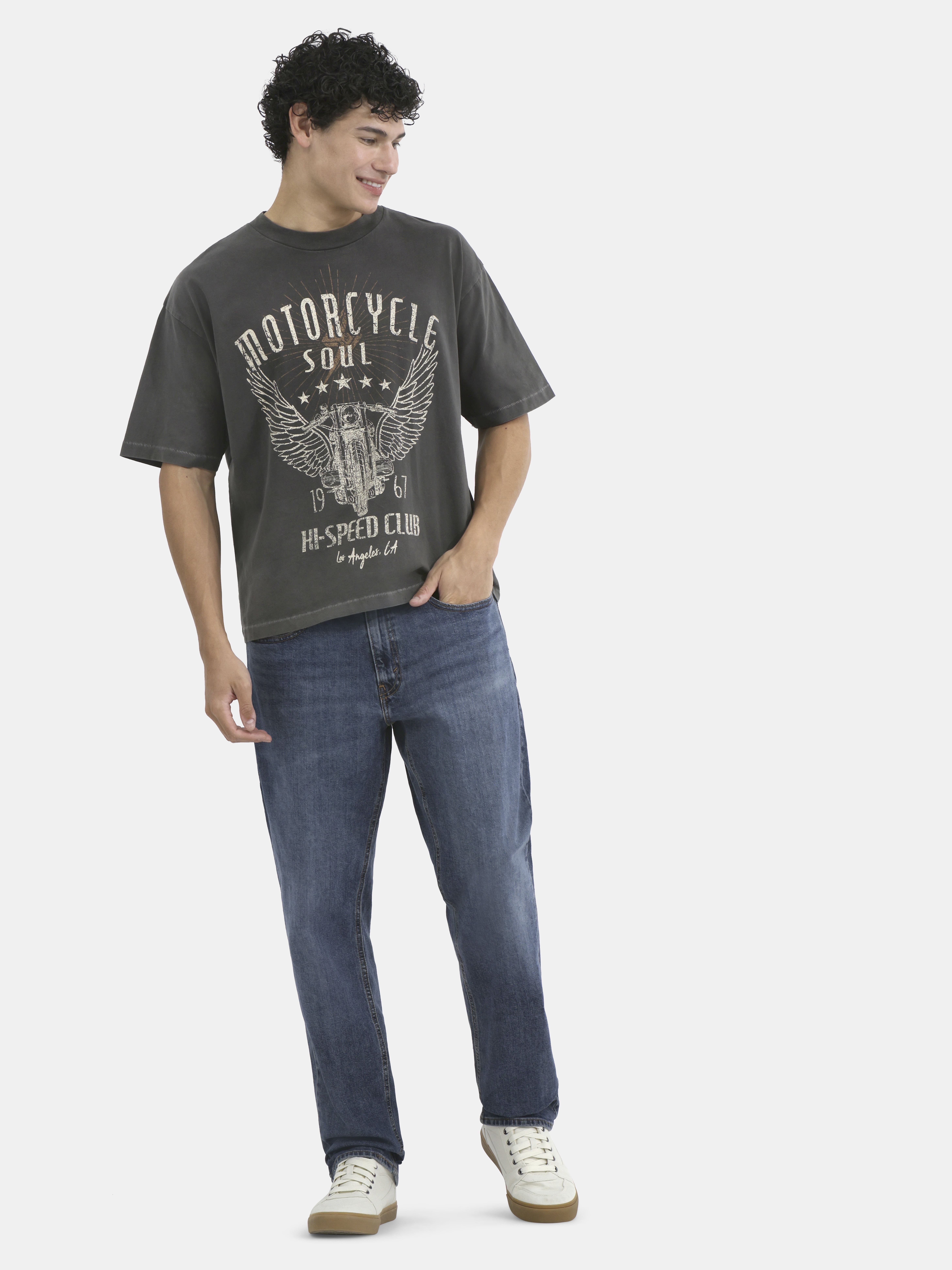 No Boundaries Graphic Crop Tee, Men's & Big Men's