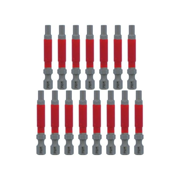 Wiha Tools 76664 MaxxTor Impact Bit Hex 4.0mm - 49mm - 15 Pack