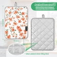 thumbnail image 6 of Yayeee Pot Holders Kitchen Heat Resistant with Pockets 7"x9.8" Cotton Oven Cooking Hot Pads, Small Floral Blooms, 6 of 7