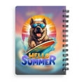 thumbnail image 2 of Retro Surfing Chinese Shar-Pei in Cool Sunglasses Hello Summer Waves Spiral Bound Journal Dog Lover 5x7in Spiral Notebook - 10001, 2 of 5
