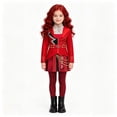 thumbnail image 2 of URSOFINE Princess Red Costume 3PCS Rise of Red Costume Halloween Wonderland Cosplay Outfits, 2 of 7