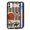 Cowboy Western, variant on Star-studded American Flag for iPhone 12 Pro Max Case, Cute Aesthetic Red Blue Stars Stripes Shock-Absorbent Protective,Black