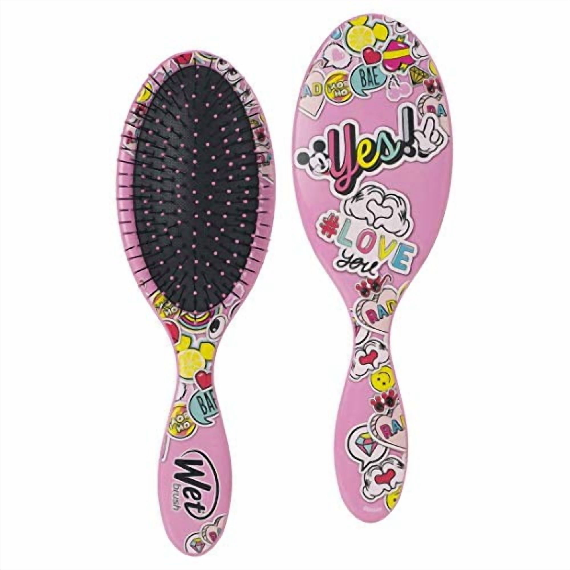Wet Brush Original Detangler Disney Classic Brush - Peace Love Pink for Unisex - 1 Pc