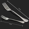 thumbnail image 4 of High-Quality Silverware, Classic Design 18_10 Stainless Steel Cutlery, Commercial Grade Ergonomic Handle Flatware, Reflective Finish Dishwasher Safe Utensils for Everyday Luxury, 4 of 8