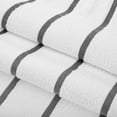 thumbnail image 5 of Arkwright Las Rayas Beach Towel (4 Pack), Ring Spun Cotton Pool Towel - 30x60 in., Dark Grey Stripes, 5 of 9