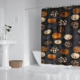 thumbnail image 2 of Patterned Pumpkins Halloween Pattern Shower Curtain 72"x84" ,Bathroom Decorative Shower Curtains Set with 12 Hooks,Modern Waterproof Washable Shower Curtain, 2 of 6