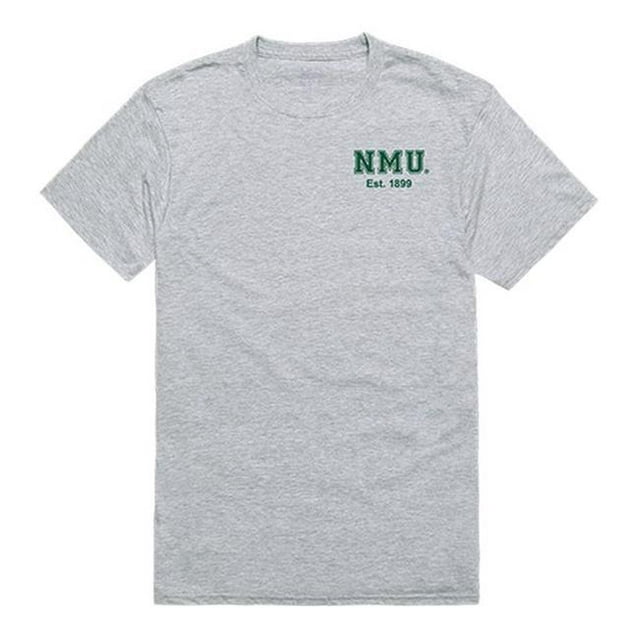 W Republic 528-357-HGY-03 Northern Michigan University Men Practice T-Shirt, Heather Grey - Large