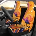 thumbnail image 2 of Sikiie Vibrant Flamingo Illustration Car Seat Protector 2 Pack Car Seat Cushion Mat, Car Seat Covers for SUV, Truck, Van, 2 of 7