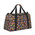 thumbnail image 2 of Balery Bowling Colorful Bolsa de Gimnasio para Mujeres, Bolsa de Viaje con Bolsillo Húmedo, Bolsa de Fin de Semana para Mujeres, Bolsa de Viaje Resistente al Agua, 2 of 7