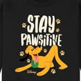thumbnail image 3 of Disney Classics - Cats & Dogs - Stay Pawsitive - Men's Crew Neck Fleece Pullover, 3 of 5