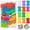 Rainbow Colors, variant on 1080 Pcs Weaving Loom Refill Loops with 50 Acrylic Beads, 12 Morandi Colors Stretchable Elastic Fabric Potholder Loops for 7-10 Inch Weaving Looms, DIY Craft Supplies